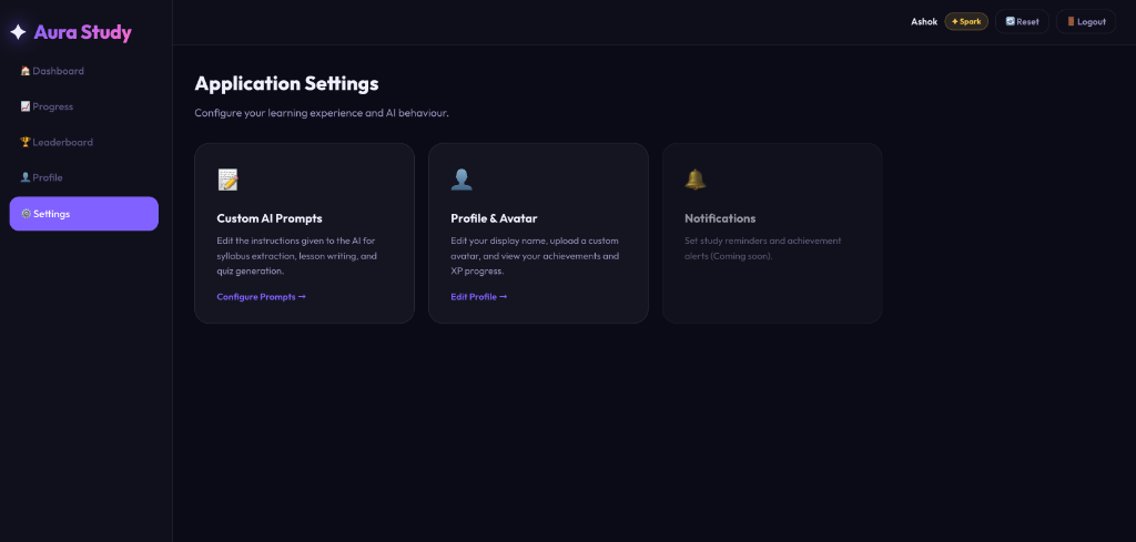Aura Settings